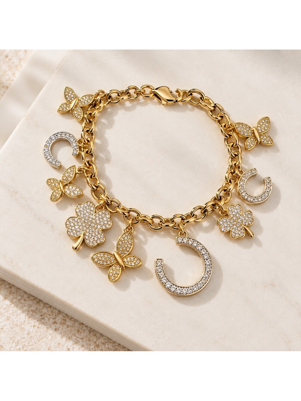 Kate Spade New York Pavé Lucky Charm Statement Bracelet